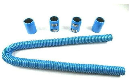 Kit Manguera Radiador Acero Inoxidable Para Chevy Ford Azul