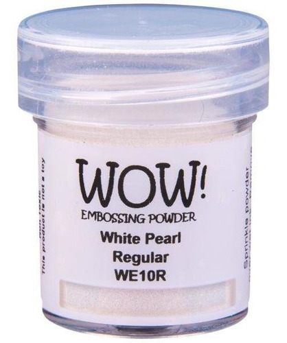 Wow Polvo Embossing Realce Serigrafia Estampar Blanco Perla