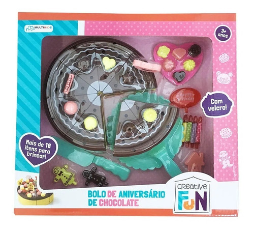 Kit Comidinhas Creative Fun Bolo De Chocolate Multikids