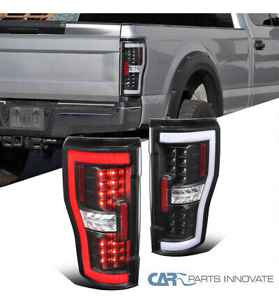 Fits 2017-19 Ford F250 350 450 550 Full Led Black Tailli Ttx