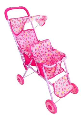 Coche Doble Para Mu ecas 65 Cm Aprox Cuotas sin inter s