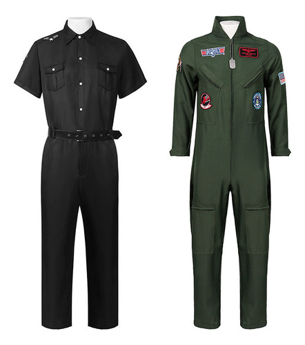 Pilot Costume Air Force Flight Suit Role-playing Outfit Hot