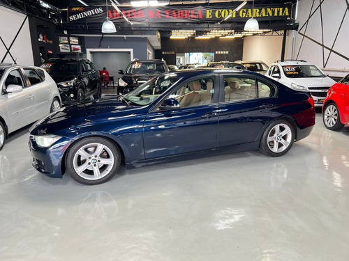 Imagem 5 de 18 de Bmw 320i 2.0 Turbo Câmbio Automático 2014 Azul Série 3 F30