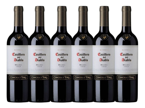 Vino Casillero Del Diablo Malbec 750 Ml X 6