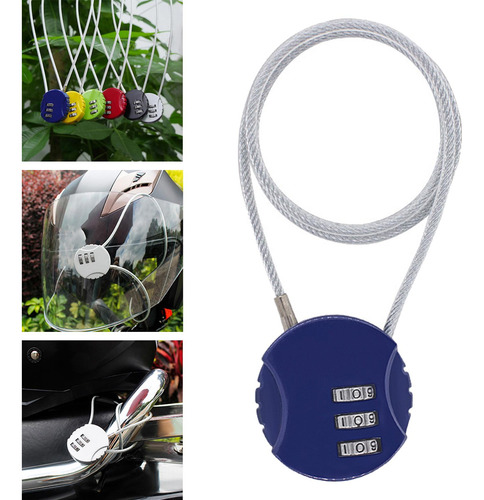 3 X 2 Candados Para Casco De Motocicleta, Para 3 Piezas