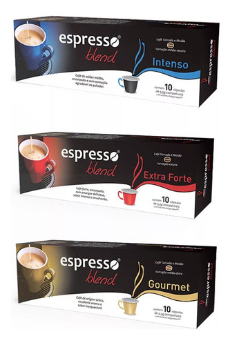 Capsulas De Café Nespresso Espresso Blend - 30 Cápsulas