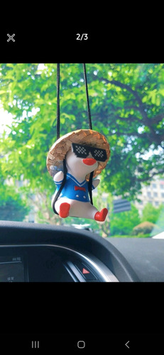 Pato Divertido Adorno Colgante Espejo Retrovisor Ornamento