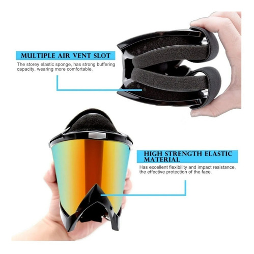 Imagen 2 de 4 de Lentes De Motocross Y Enduro Ajustables