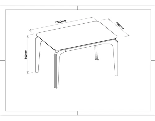 Juego De Comedor Rouge Lia 4 Sillas Vekka