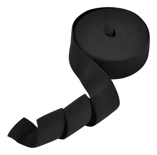 Eboot Bobina Elastica (1.5 Pulgadas X 11 Yardas, Negro)