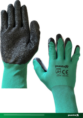 Guantes Puntox Latex Y Poliéster Pack 12 Pares