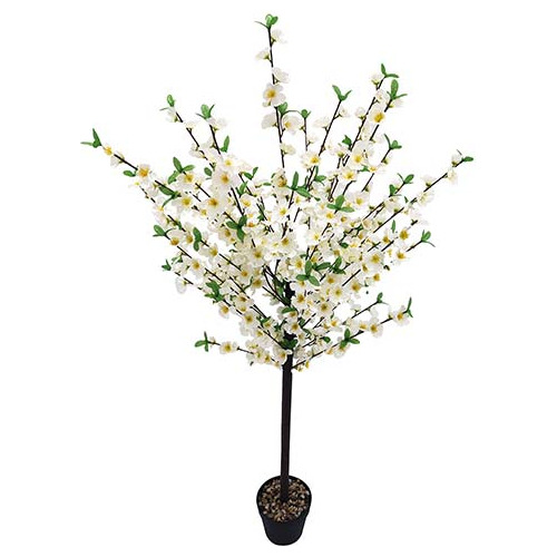 Arbol Artificial Duraznero 1.35 Mts - Desillas Color Blanco