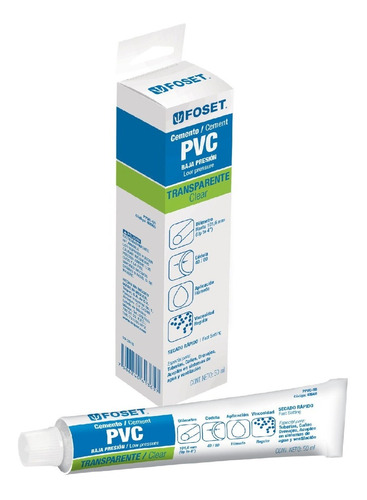 Pegamento Para Pvc, Tubo 50 G 49560 Pack 2 Pzs