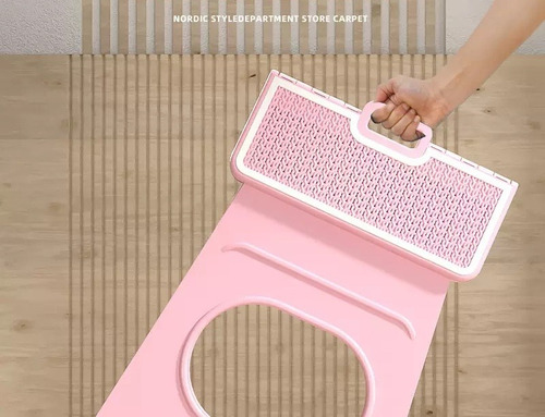 Taburete Plegable Portátil Multifuncional Rosa