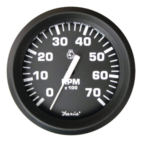 Faria Euro Tacómetro (7000 Rpm) - 4, Negro