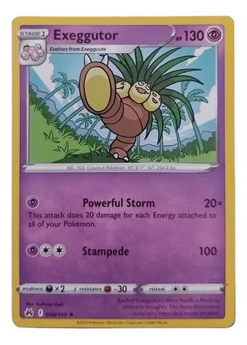 Cartas Pokemon Exeggutor 058/159