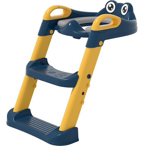 Escalera Para Niños Para Inodoro Asiento Entrenador Baño Color Azul/amarillc Animales