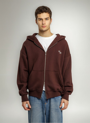 Campera Doble Zipper Hoodie Glac Unisex
