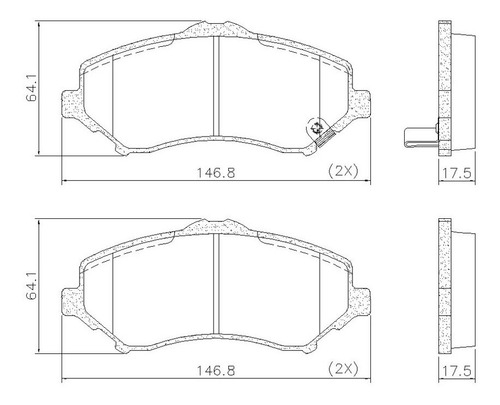 Pastilha De Freio Diant Dodge Journey Jeep Wrangler Pd/1026