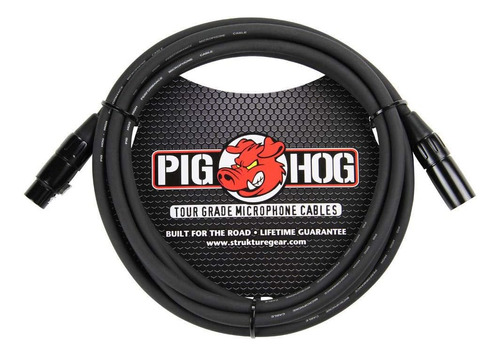 Pig Hog Phm10 Cable De Micrófono Tour Grade De 8 Mm, X...