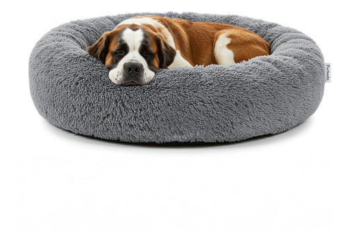 Cama Para Perro Extragrande Furbedz Antiestrés Gris Extra Grande