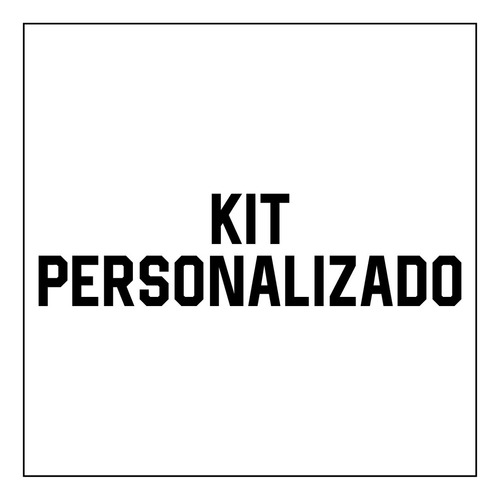 Kit Personalizado Estrutura Preto Estofamento Preto