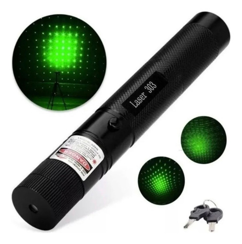 Puntero Laser Verde Astronómico Batería Mw + Llave