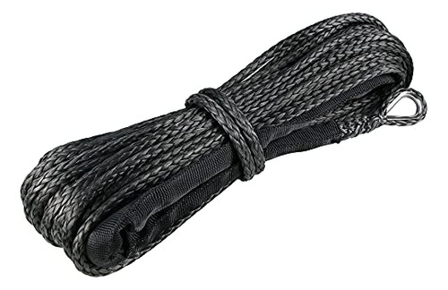 3/16' X 50ft Synthetic Winch Rope, Heavy Duty 8350lbs W...