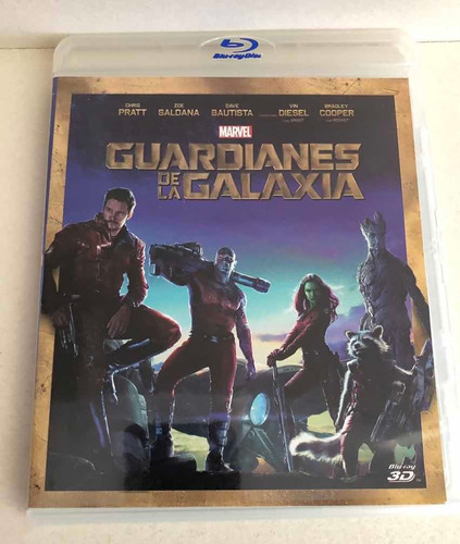 Marvel Comics Guardians Of The Galaxy Blu-ray 3d Dvd Genuino