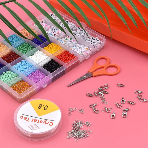 Kit Para Manualidades Pulseras, Collares Ideal Regalo Barril