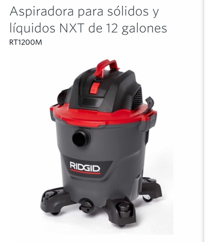 Ridgid 12 Gal Nueva Versión Gris 5 Hp