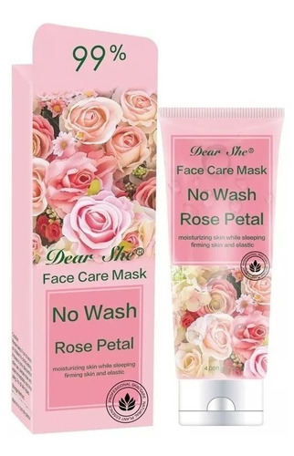 Mascarillas En Gel Hidratantes Dear She 120g Rosa Y Arroz