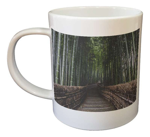 Taza De Plastico Bosque Bambu Japón Entrada Camino