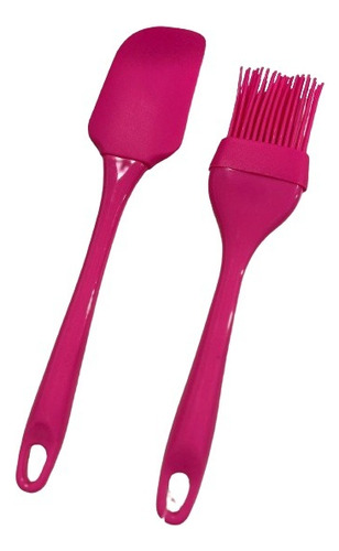 Set X2 Espatula + Pincel Silicona Cocina Repostería