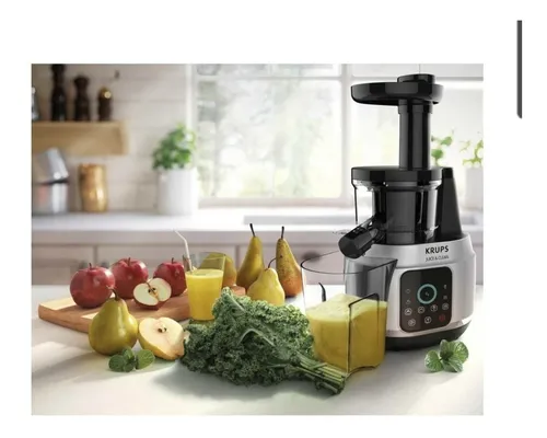 Extractor de jugo krups slow juicer negro deals