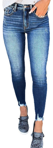 Leggins Elasticos De Moda Para Mujer Jeans Casuales
