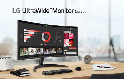 Monitor Curvo Ultrawide LG 34wr50qc-b Wqhd 100 Hz Freesync C