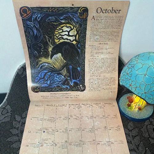 Calendario Brujas 2025 Llewellyn,wicca Guía Mágia Mes,inglés