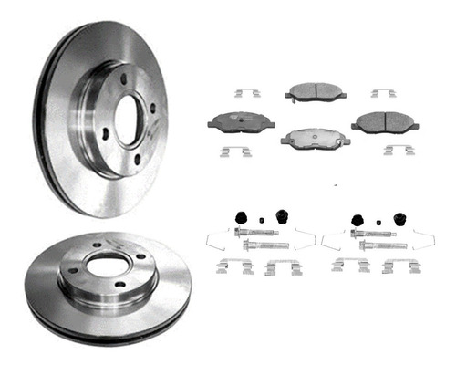 Kit Discos Delanteros Con Balatas Nissan Tiida 07-18