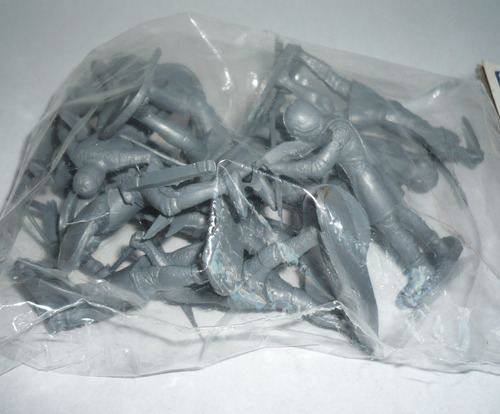 Set De Soldado Medieval Cruzadas - Muñeco De Juguete Vintage