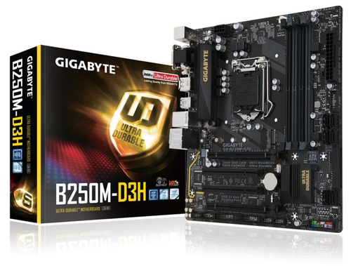 Gigabyte Motherboard Intel Ga-b250m-d3h S1151 Ddr4