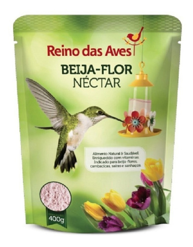 Kit 3 Néctar Para Beija-flor Refil 400gr - Reino Das Aves