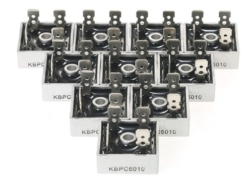 Imagen 4 de 5 de Puente De Diodo Rectificador 50a 1000v Kbpc5010 Diodos Hobb