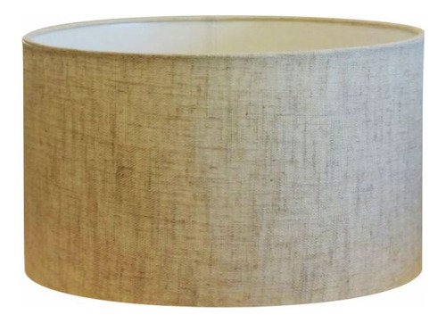 Cúpula Abajur Cilín Vivare Cp-7025 Ø50x30cm - Bocal Nacional Cor Rustico Bege