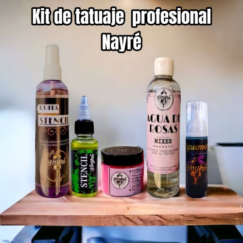 Kit De Tatuaje Nayré Tattoo Profesional Básico Para Tatuado