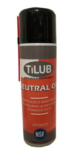 Óleo Lubrificante H1 Atóxico Grau Alimentício Spray 300ml