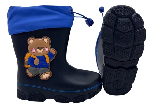 Bota Calzado De Lluvia De Goma Para Niño