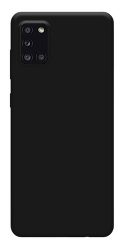 Capa Silicone Veludo Luxo Para Samsung Galaxy A31 - Preta