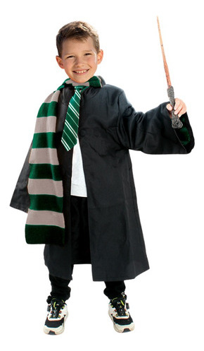 Harry Potter Disfraz Cosplay Niños Capa Corbata Bufanda Varita