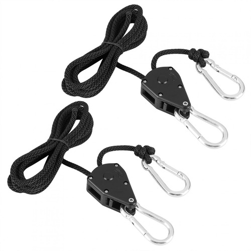 2pcs 1/8 Pulgadas Trinquete Percha Polea Cuerda Para Colgar
